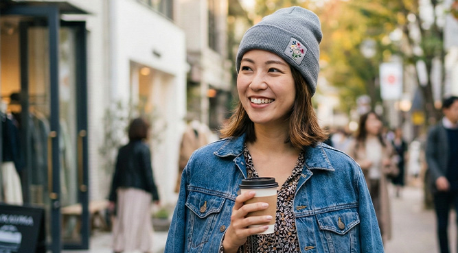 オリジナルニット帽で毎日のコーディネートを楽しもう！